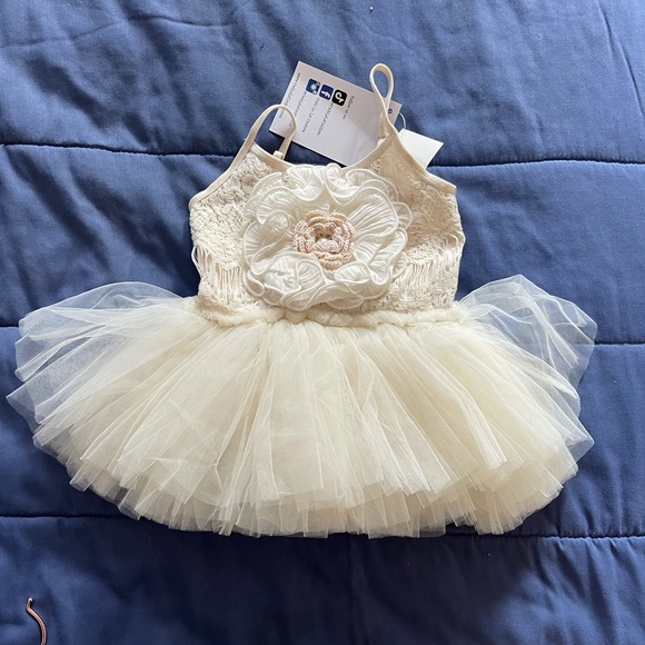 Ooh! La, La! Couture Other - Ooh!La La!Couture Ivory baby girl dress
